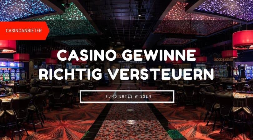 Online Casino Gewinne Steuern