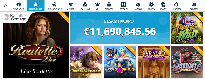 Spinland_test_spieleangebot