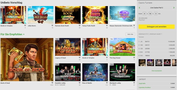 unibetcasino_erfahrungen_spieleangebot