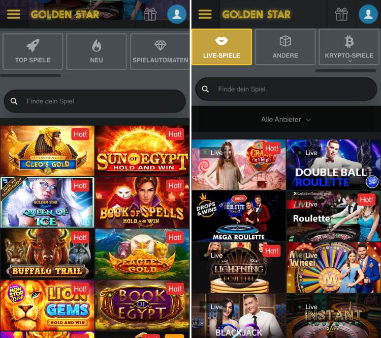 Golden Star Casino Mobile App