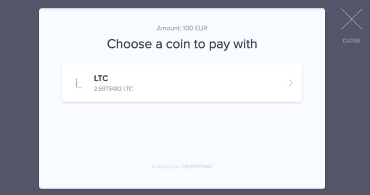 Litecoin Einzahlen Auswahl