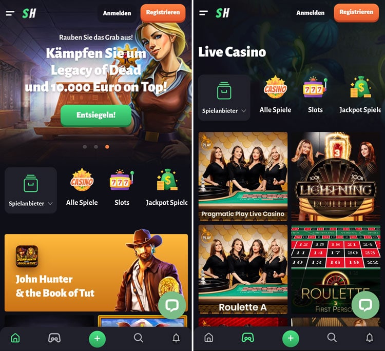 SlotHunter Casino App: übersichtlich und schnell