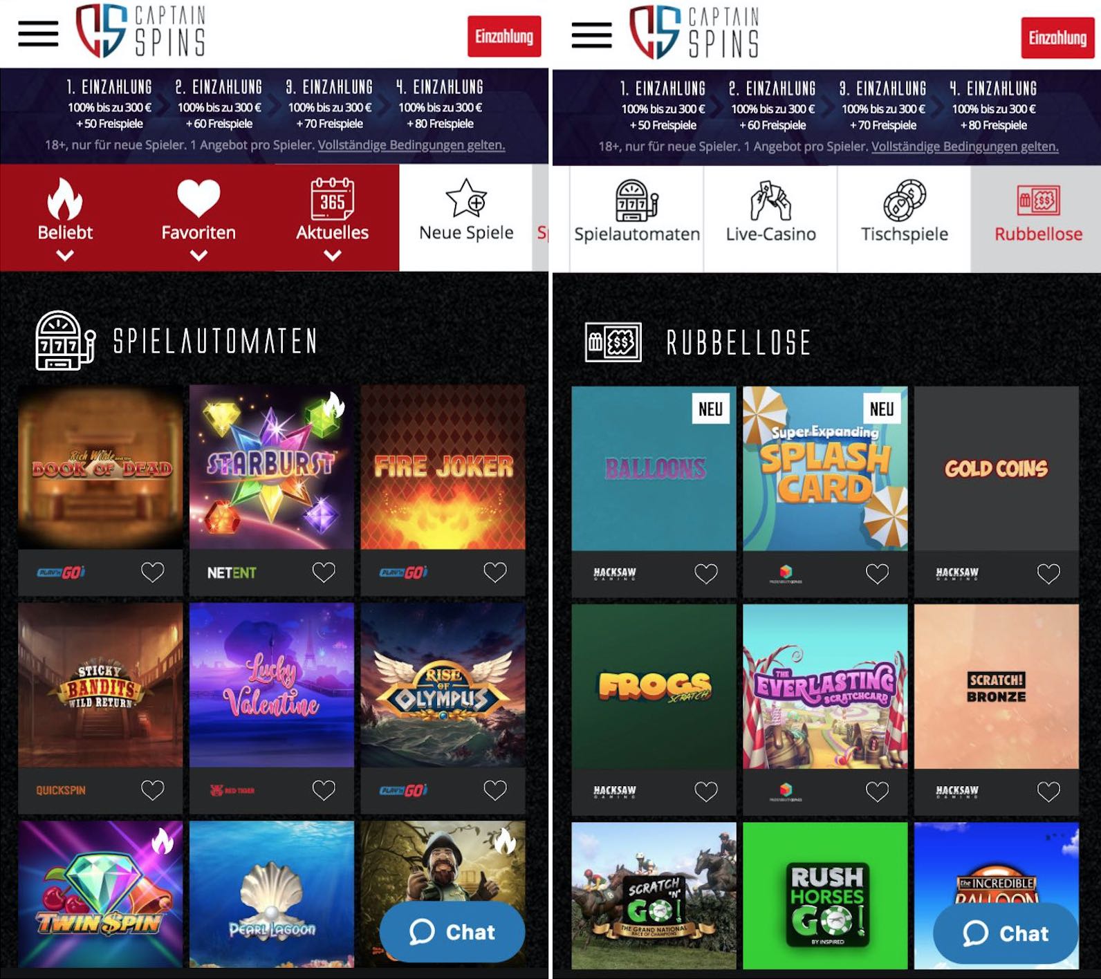 Captain Spins Casino App