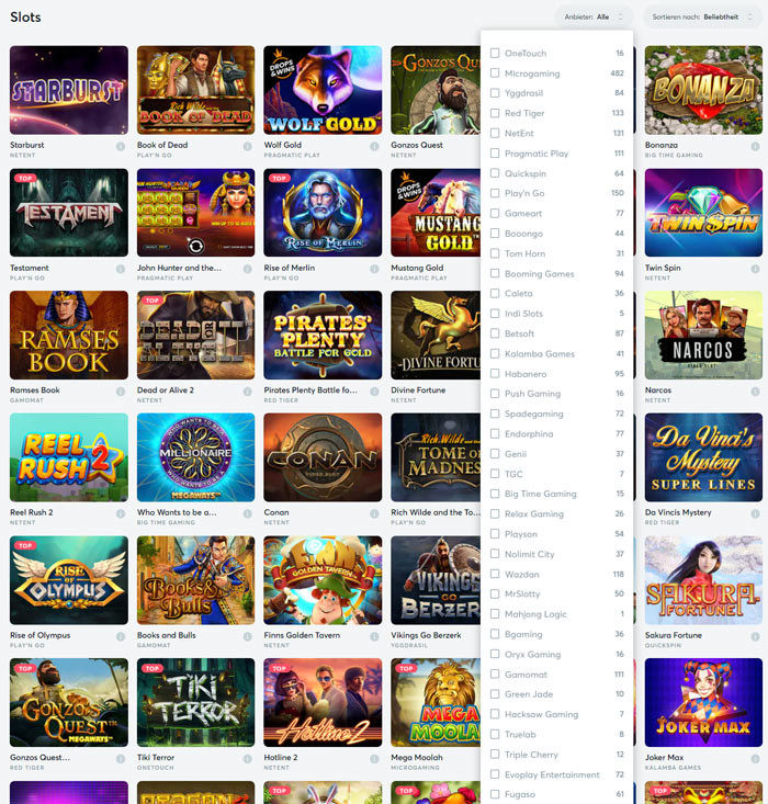 bitcasino-spielefilter