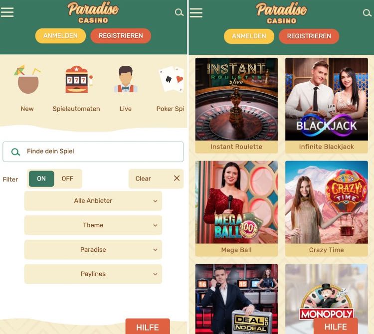 Paradise Casino App