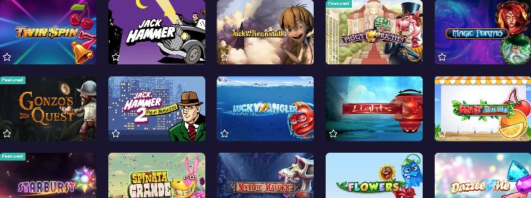 Ocean Breeze Casino Spieleangebot