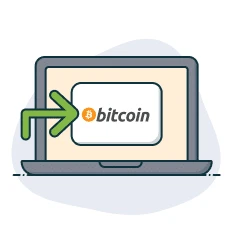 BTC Bezahlmethode auswählen