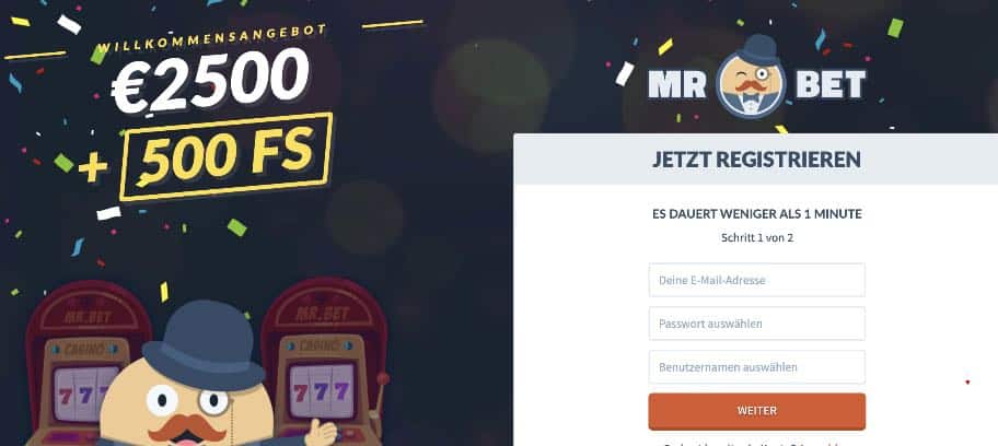 Mr. Bet Casino Willkommensbonus