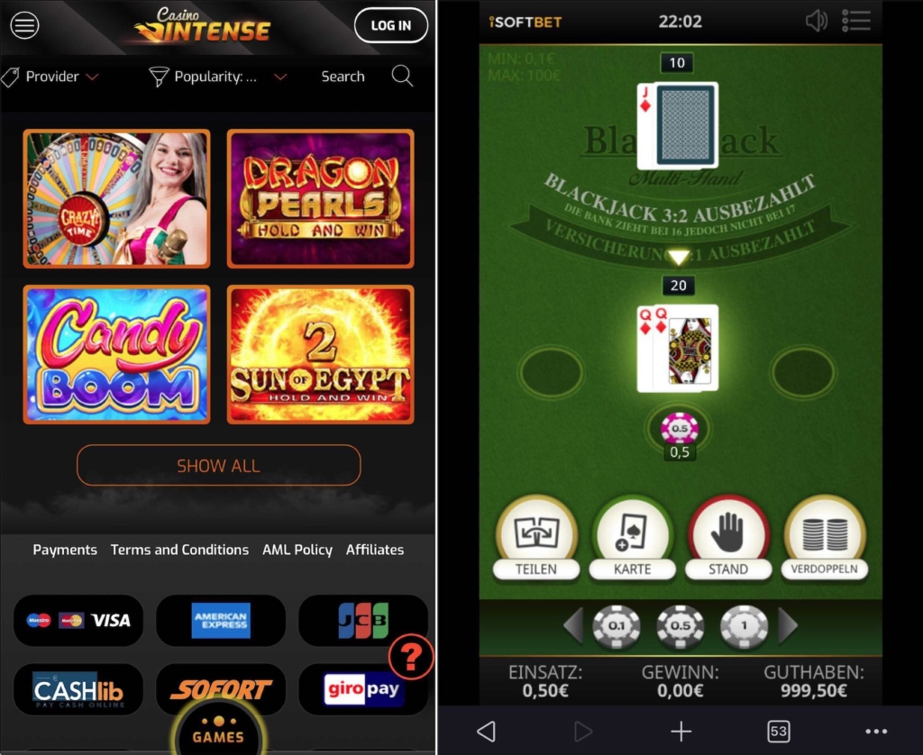 Casino Intense App