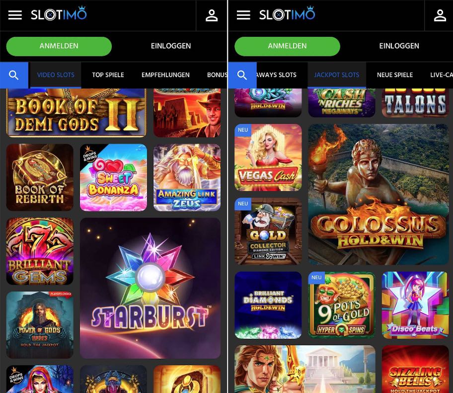 Slotimo Casino App - Screenshot