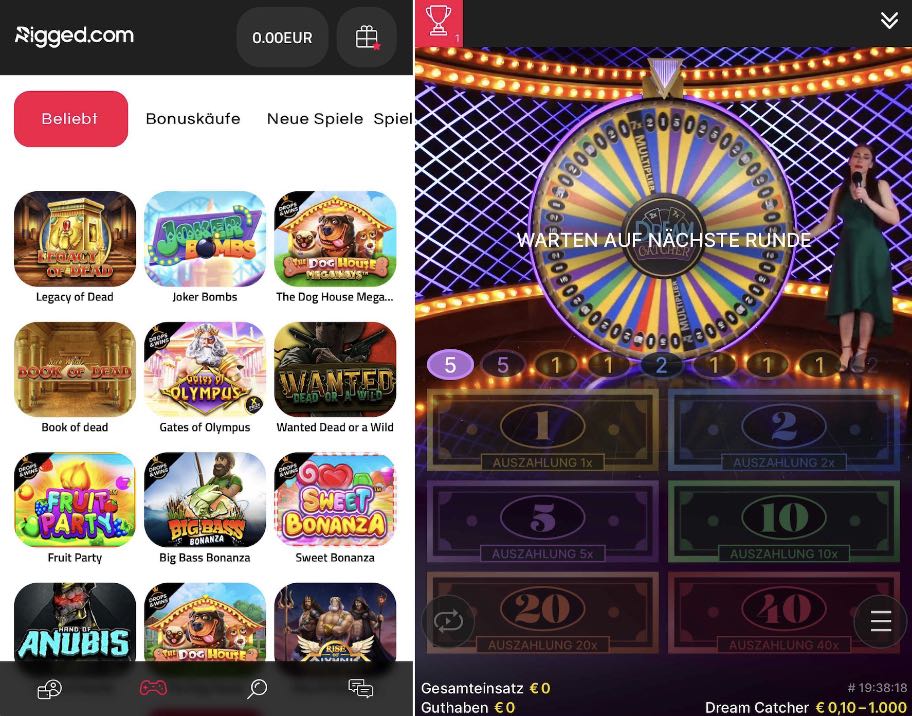 Rigged Casino App