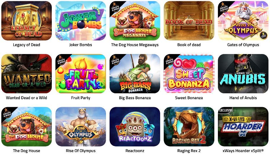 Rigged Casino Spieleangebot
