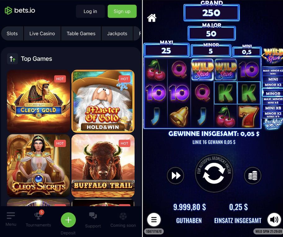 Bets.io Casino App