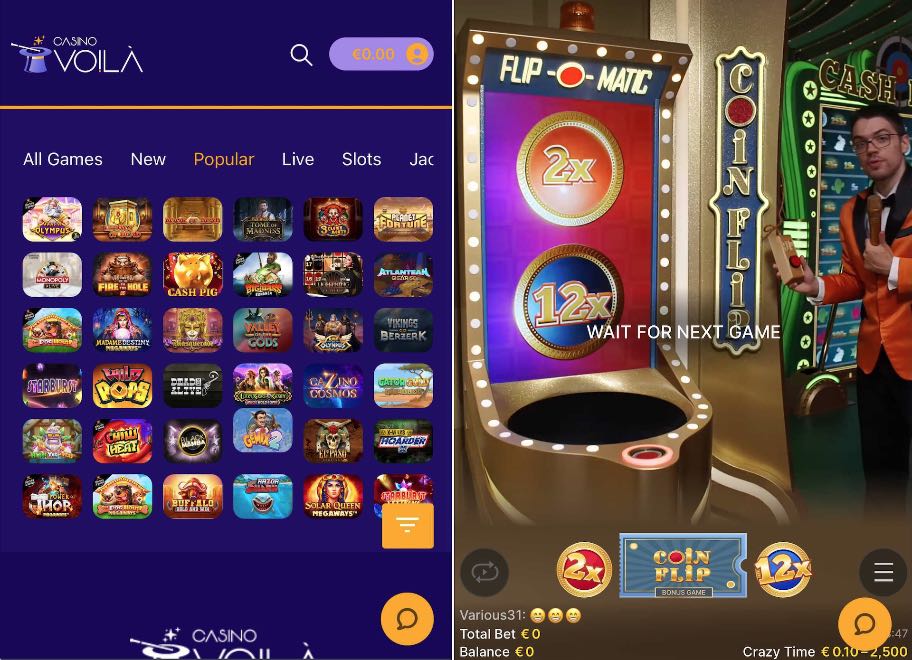 CasinoVoila App
