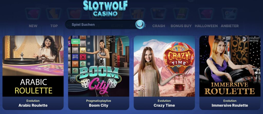 Slotwolf Live Casino 