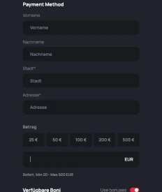 BetandPlay erste Einzahlung 2
