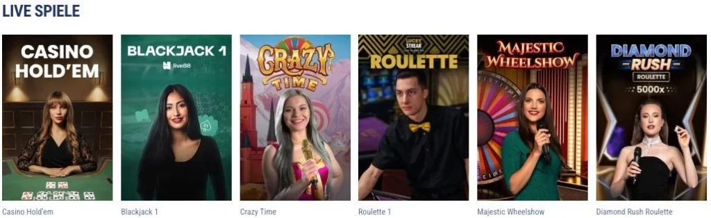 TikiTaka Casino Live Spiele