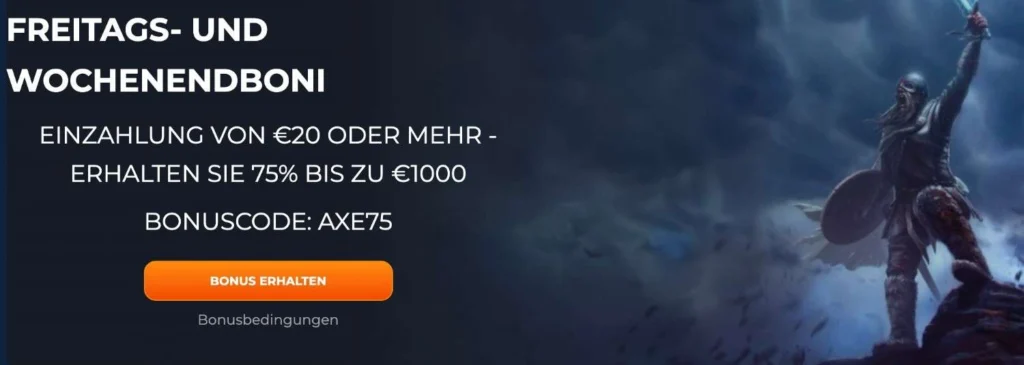 AxeCasino Weitere Aktionen