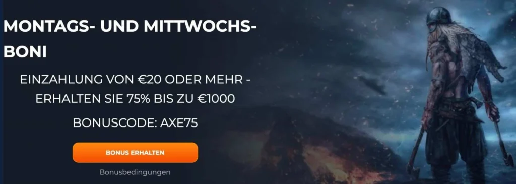 AxeCasino Weitere Aktionen