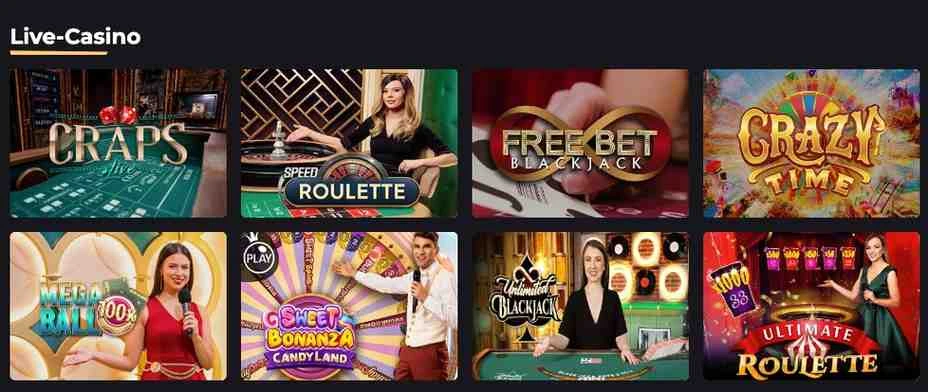 Betizy Casino Live Casino Spiele