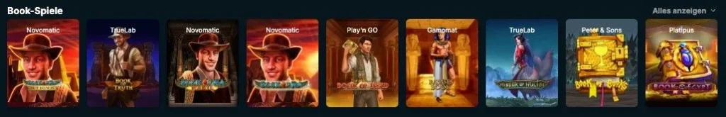 Bull Casino Book Spiele