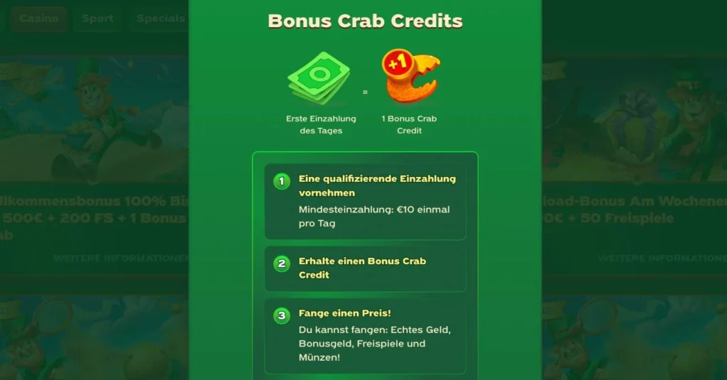 Greenluck Casino Bonus Crab Bedingungen