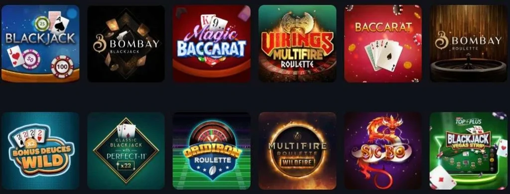 Stupid Casino Tischspiele