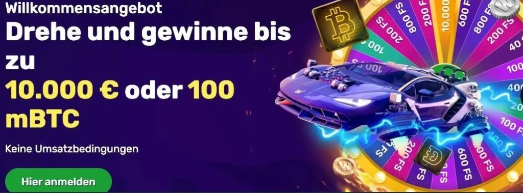 Winz.io Casino Willkommensangebot
