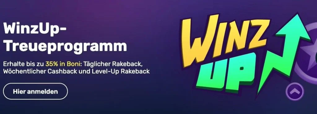Winz.io Casino WinzUp Treueprogramm