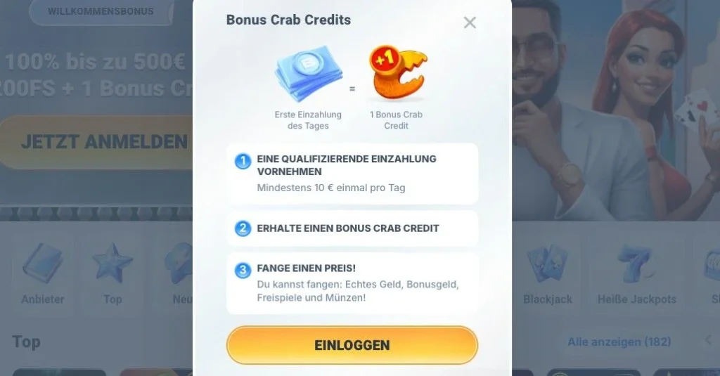 Beteum Casino Bonuskrabbe