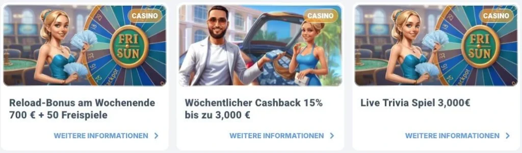 Beteum Casino weitere Aktionen
