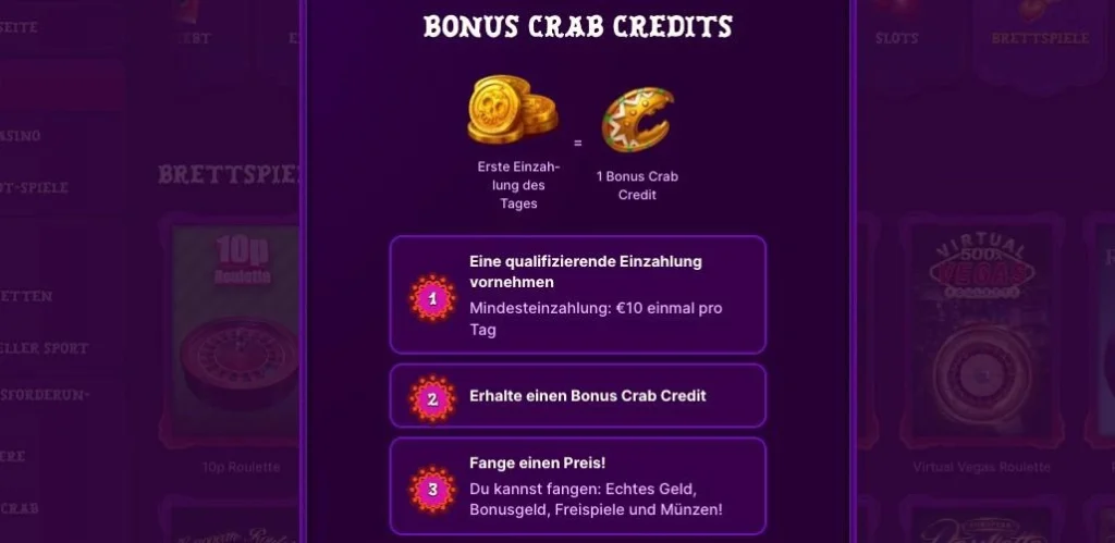 Duospin Casino Bonuskrabbe