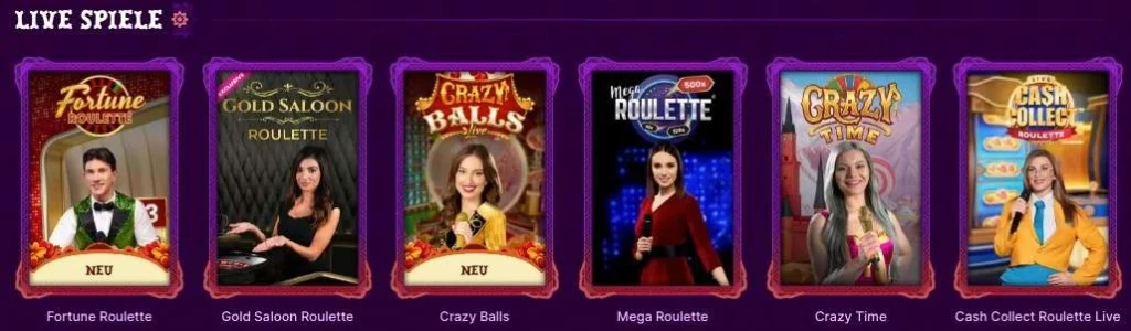 Duospin Casino Live Spiele