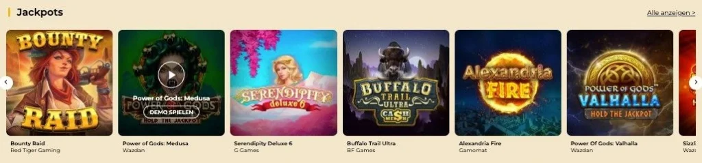 WinMega Casino Jackpots