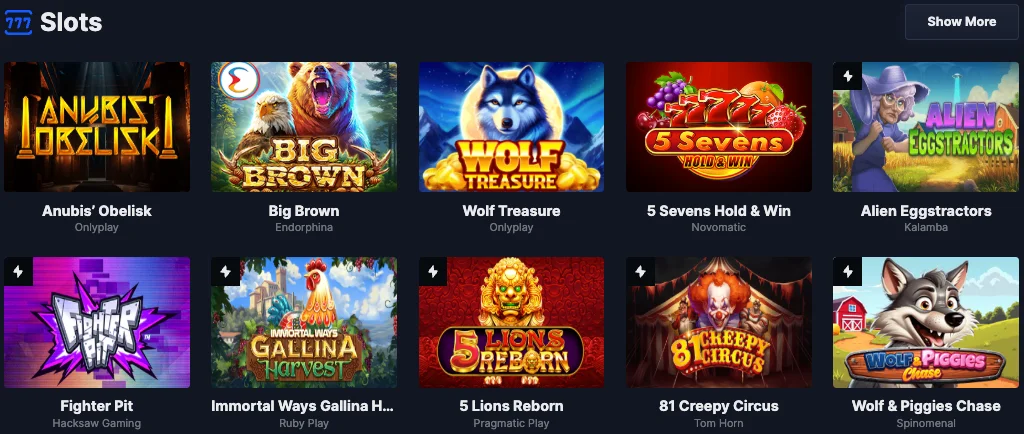 Xon Bet Casino Slots